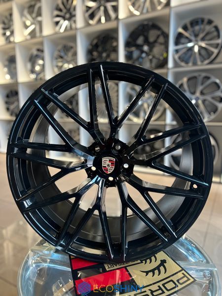 Литі диски Porsche R21 5x112 (10.5J) &mdash; RS Spyder, чорний глянець FBX177-21(R21 10.5j) фото