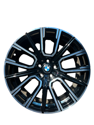 Литі диски BMW R19 5x112 (8.5J) &mdash; багатоспицеві, чорний з проточкою 3168F(R19-8.5j) фото