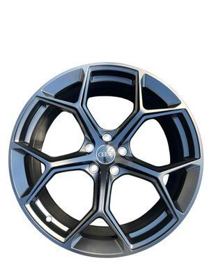 Литі диски Audi R20 5x112 (9.0J) &mdash; 5 Y-подібних спиць, чорний матовий 3206F(R20) фото
