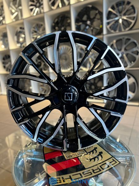 Литі диски Zeekr R21 5x108 (8.5J) &mdash; багатоспицеві, чорний глянець з проточкою 3166F фото