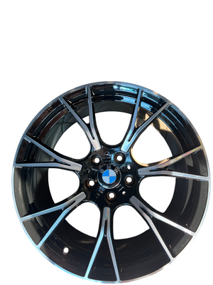 Литі диски BMW R19 5x120 (9.5J) &mdash; багатоспицеві, чорний з проточкою 3217F(R19-9.5j) фото