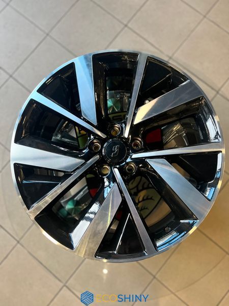 Литі диски Nissan R20 5x120 (8.5J) &mdash; 5 V-подібних спиць, чорний з проточкою 3114F(R20-MB) фото