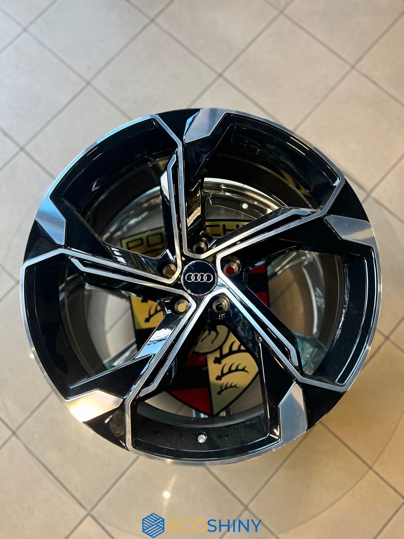 Купити литі диски Audi R20 5x112 (9.0J) — 5 здвоєних спиць, чорний