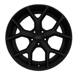 Литі диски Audi R19 5x112 (8.5J) &mdash; 5 Y-подібних спиць, чорний матовий 3206F(R19-B) фото